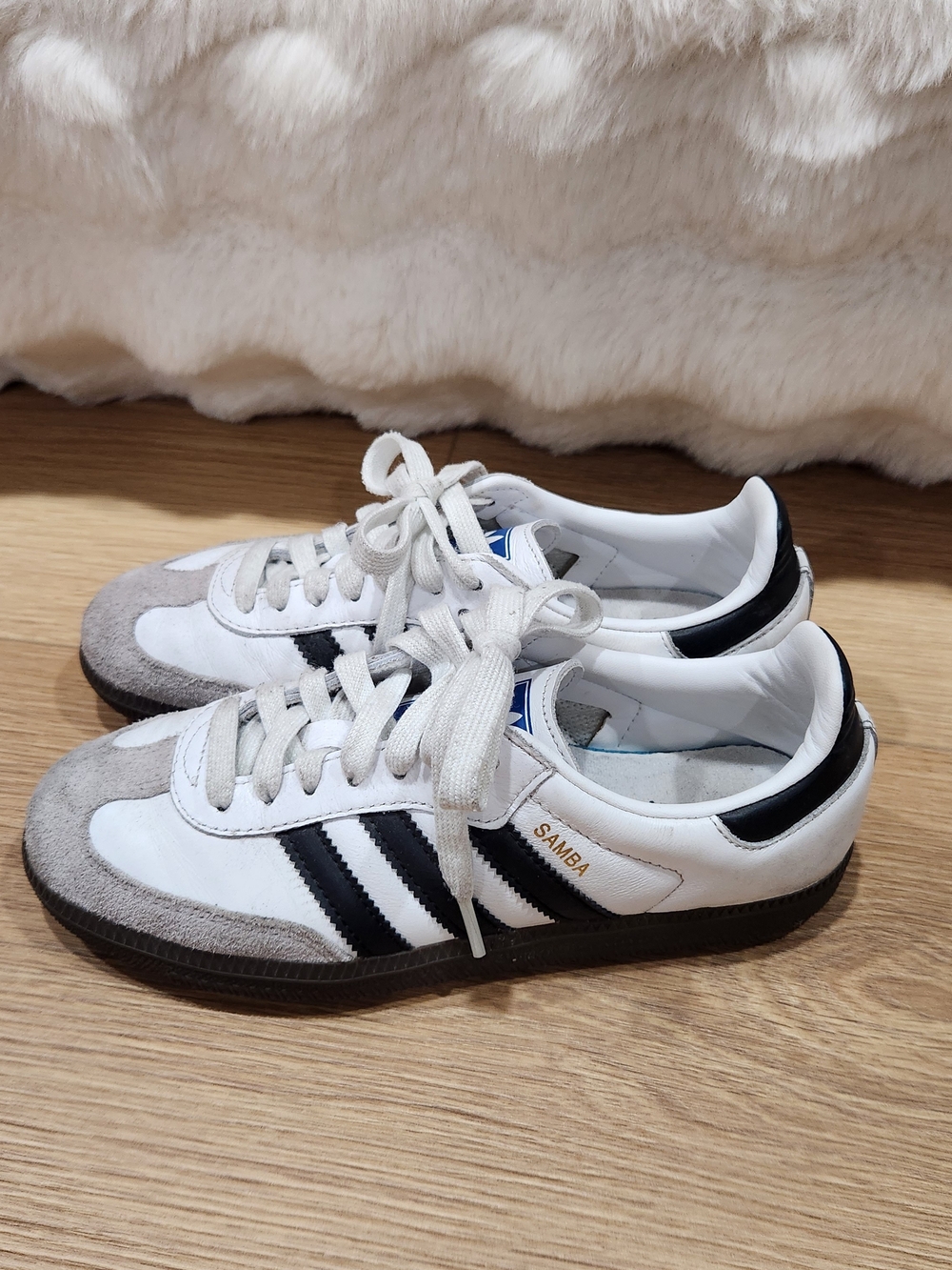 Adidas Samba Women’s White & Black Leather Sneakers